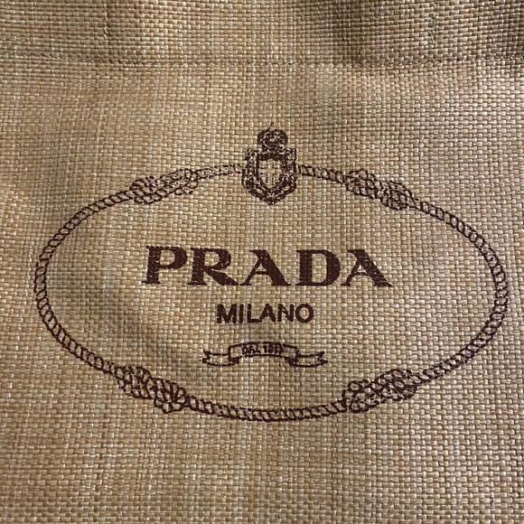 X-Large  Prada Raffia Tote Bag - Picture 1 of 4